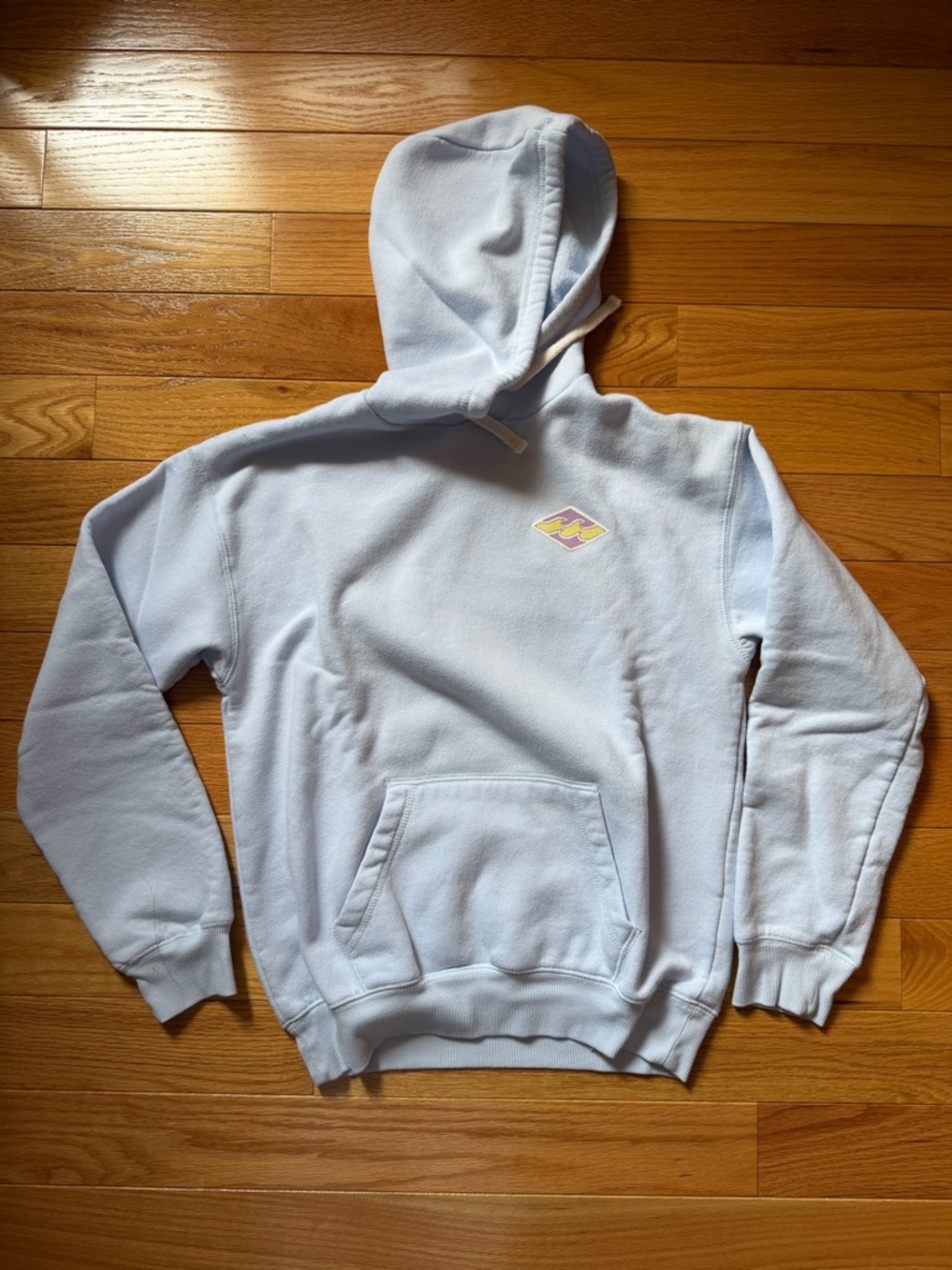 Billabong Light Blue Pullover Hoodie with Logo